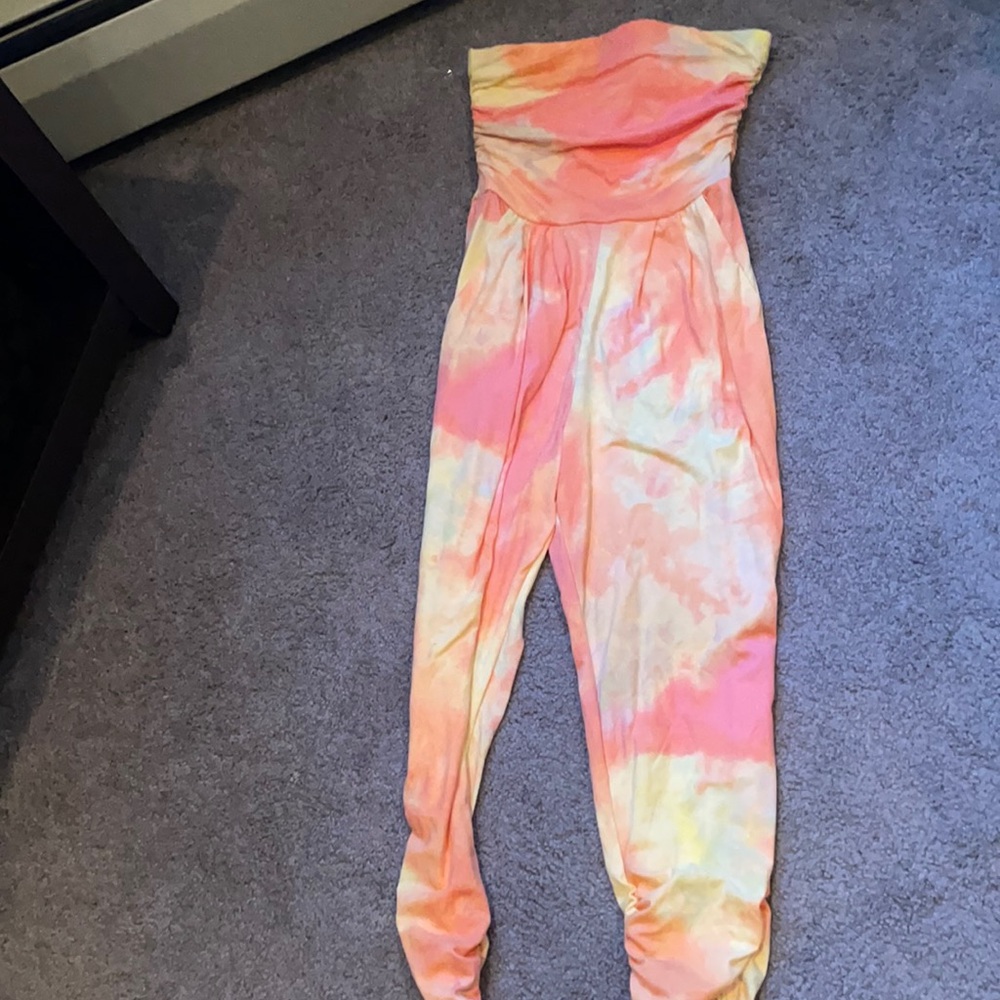 Cotton candy jumpsuit, small, NWT